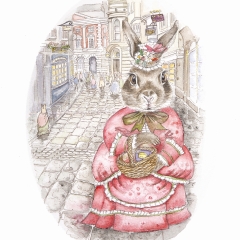 Rosie rabbit  shopping
