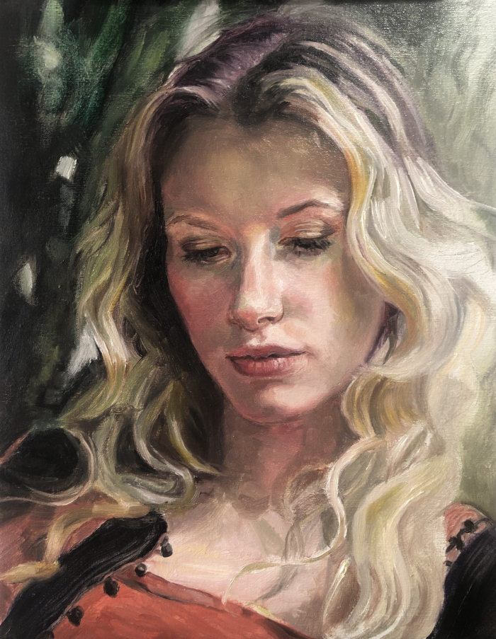 Oil portrait study  by Angela Jackson