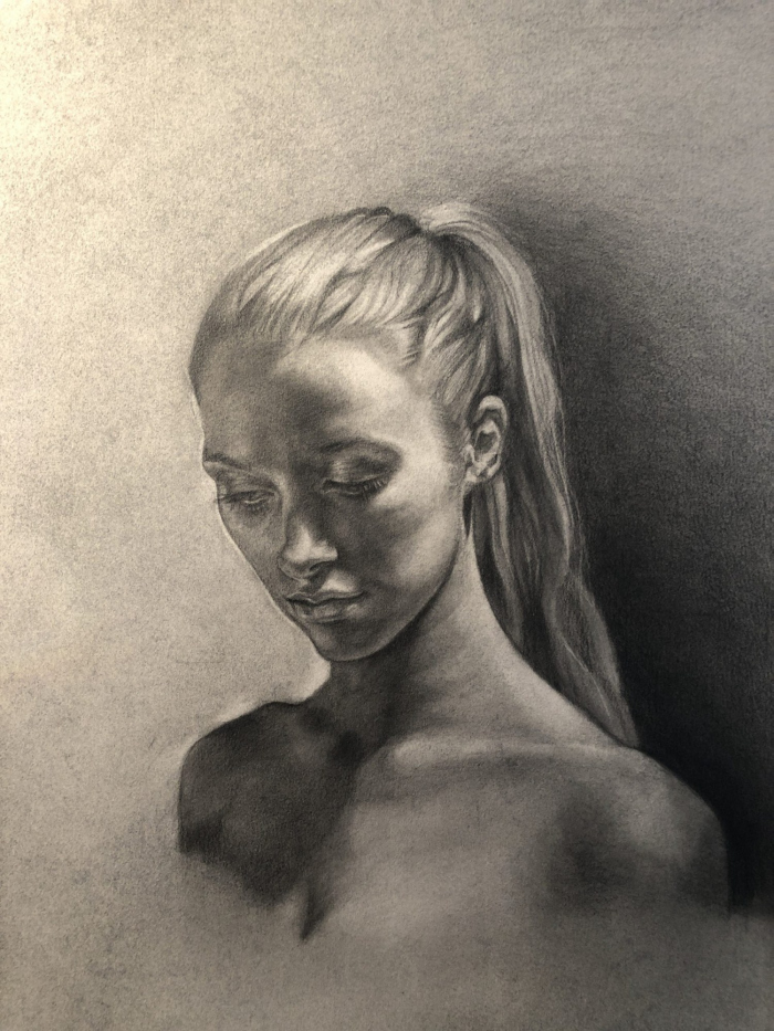 Portrait of Young Woman by Angela Jackson