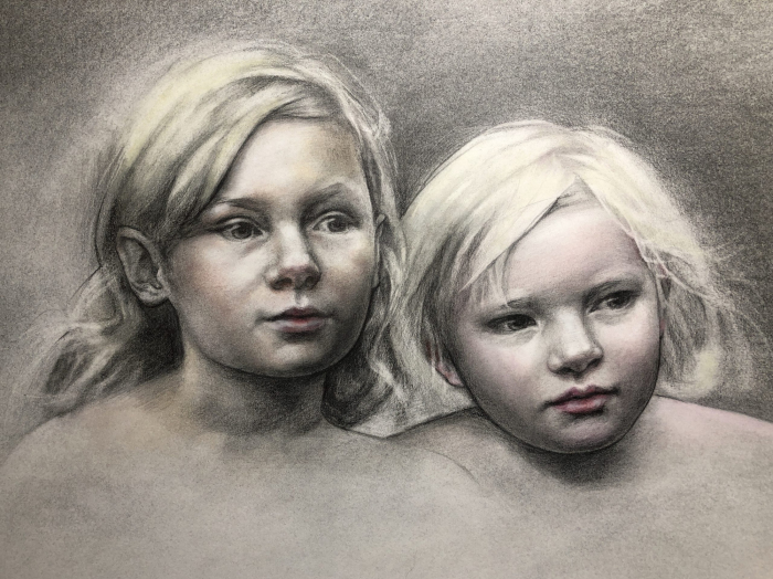 Portrait of Maggie and Beth by Angela Jackson