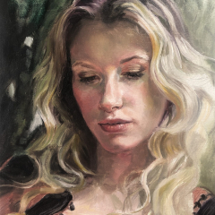 Oil portrait study  by Angela Jackson