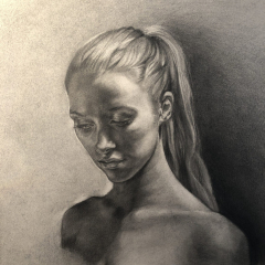 Portrait of Young Woman by Angela Jackson