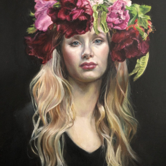 May Queen.  Oil on linen 30 x 40 cm