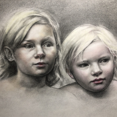Portrait of Maggie and Beth by Angela Jackson