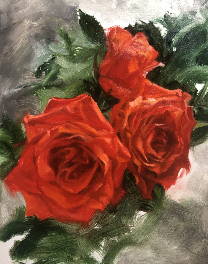 “Three Red Roses” by Angela Jackson