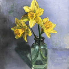 “Three Daffodils” by Angela Jackson