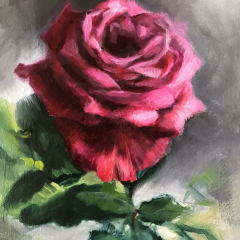“Blueberry rose” by Angela Jackson