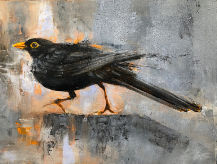“Running blackbird “ by Angela Jackson