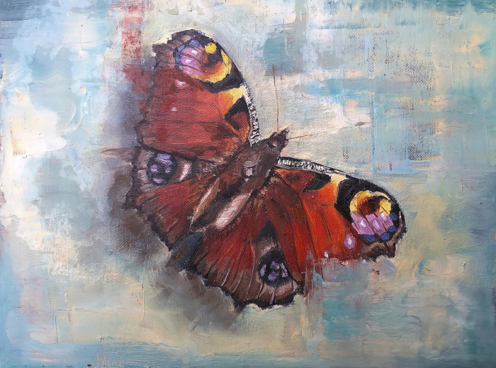 “Peacock Butterfly” by Angela Jackson