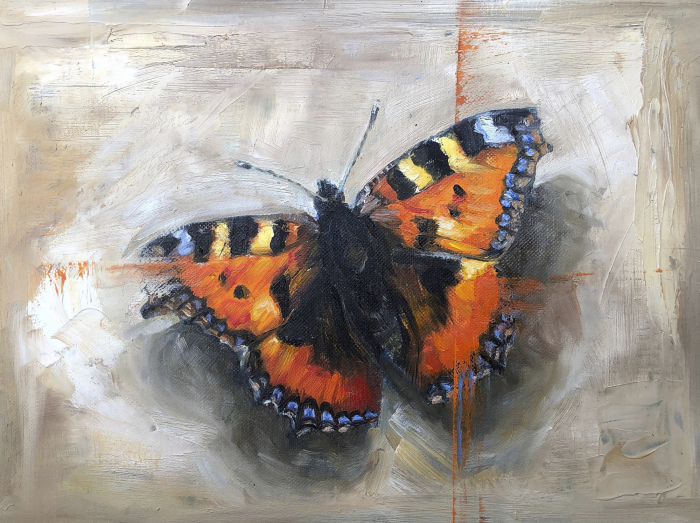 “Tortoiseshell butterfly” by Angela Jackson